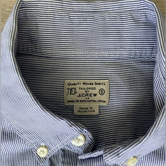 JCrew Striped Short Sleeve Button Down Shirt Sz.S - Picture 4 of 4